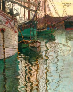 Le port de Trieste par Egon Schiele