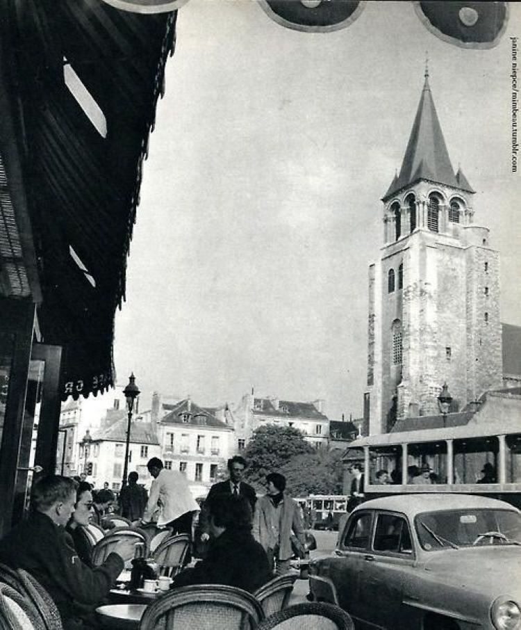 Saint-Germain-des-Prés, Paris (1955), photo de Janine Niépce