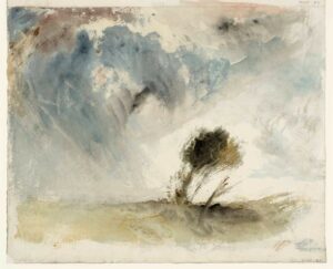 Arbres dans une forte brise par William Turner