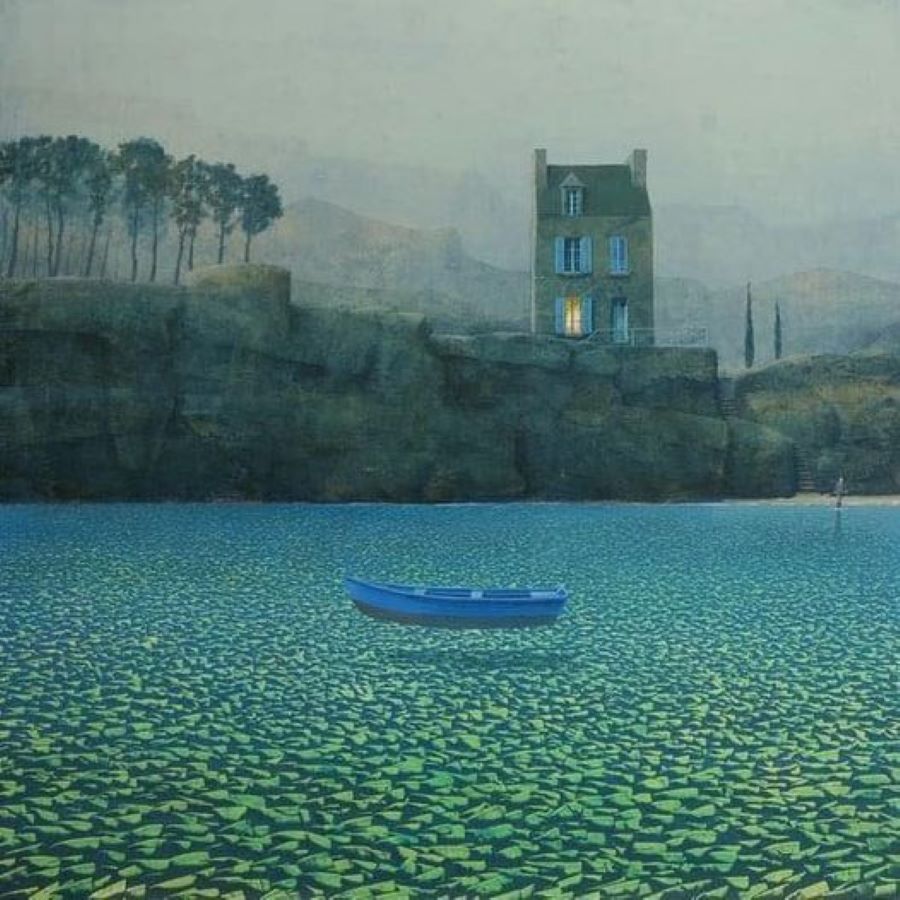La barque bleue par Philippe Charles Jacquet