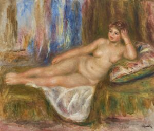 Femme nue couchée par Auguste Renoir