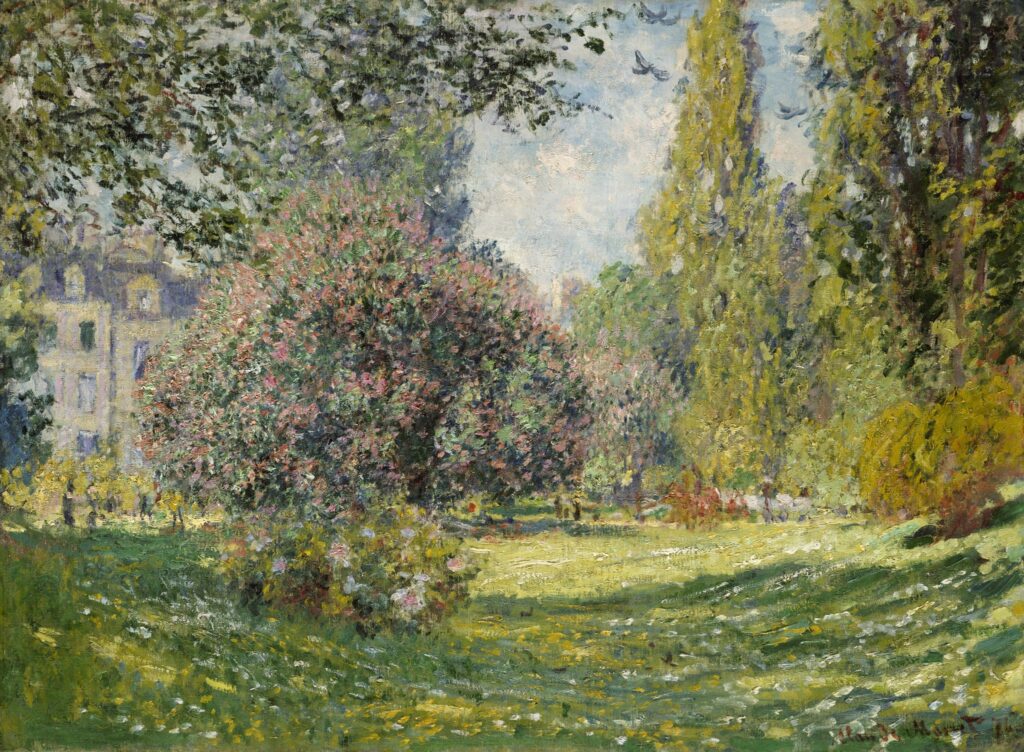Le Parc Monceau par Claude Monet