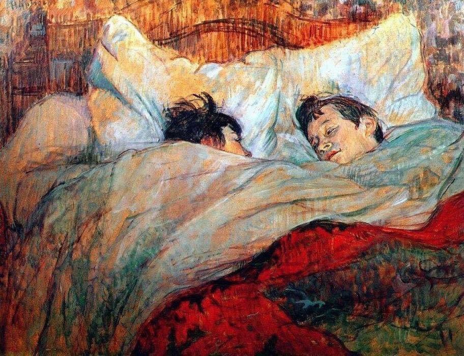 Au lit par Henri de Toulouse-Lautrec