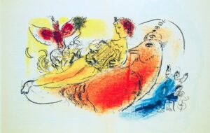 L'accordéoniste par Marc Chagall