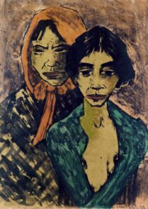 Deux femmes gitanes par Otto Mueller