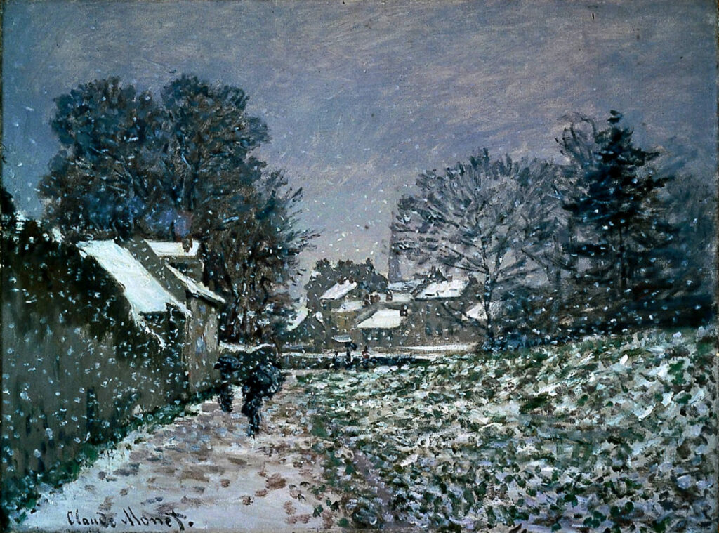Neige à Argenteuil par Claude Monet