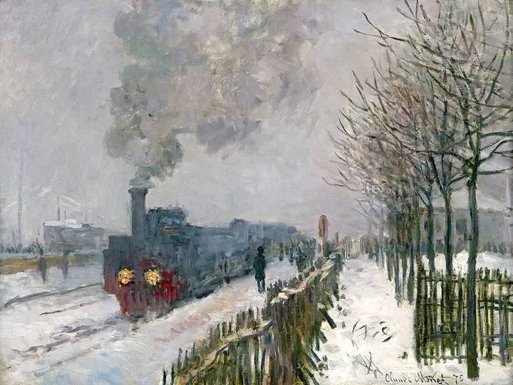 Train dans la neige par Claude Monet