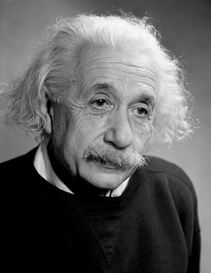 Albert Einstein, Princetown (1946), photo de Fred Stein