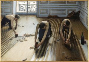 Les raboteurs de parquet par Gustave Caillebotte