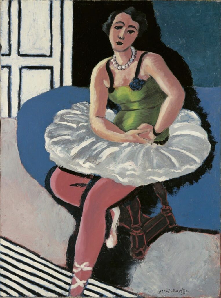 Danseuse de ballet assise sur un tabouret par Henri Matisse