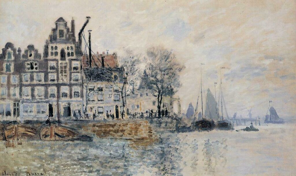 Vue d'Amsterdam par Claude Monet