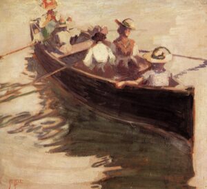 En barque par Egon Schiele