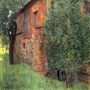 La maison du garde forestier sur le lac Attersee de Gustav Klimt