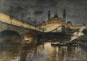 Trocadéro de nuit, Paris par Henri Zuber
