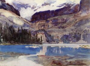 Lac O'Hara - Aquarelle par John Singer Sargent