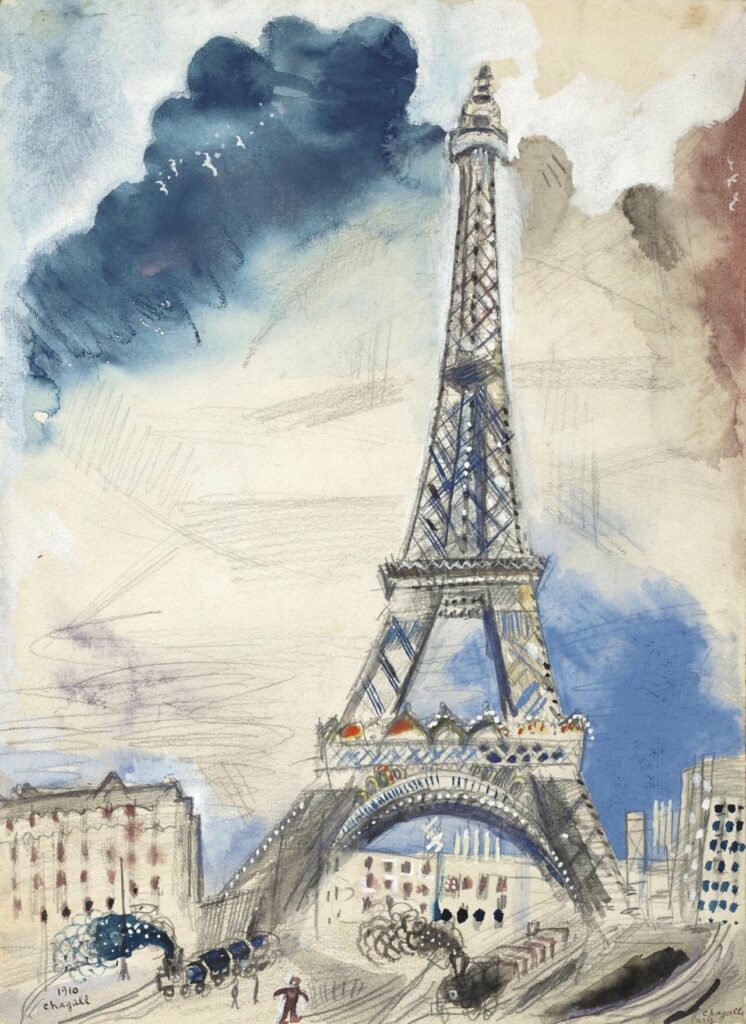 La Tour Eiffel par Marc Chagall