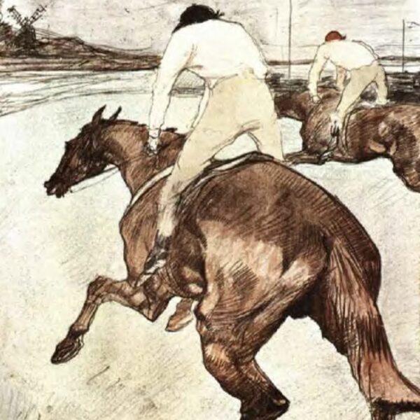 Jockeys par Toulouse-Lautrec
