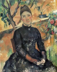 Madame Cézanne dans la serre par Paul Cézanne
