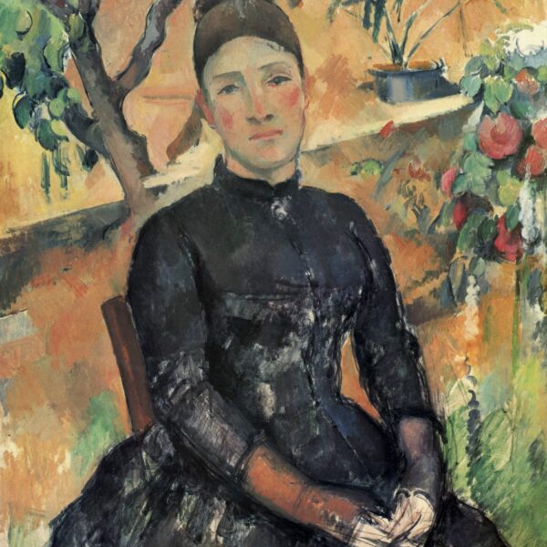 Madame Cézanne dans la serre par Paul Cézanne
