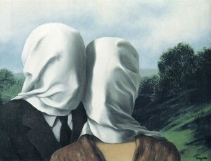 Le amants par René Magritte