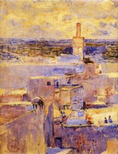 Vue de Meknès, Maroc par Théo Van Rysselberghe
