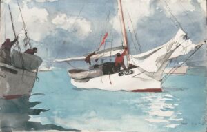 Bateaux de pêche, Key West par Winslow Homer