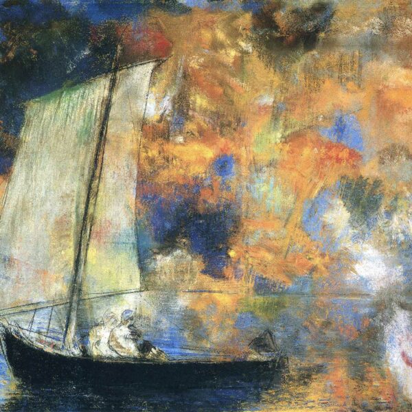 Nuage de fleurs par Odilon Redon