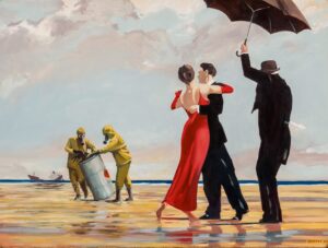 Crude Oil, d'après Vettriano, de Banksy