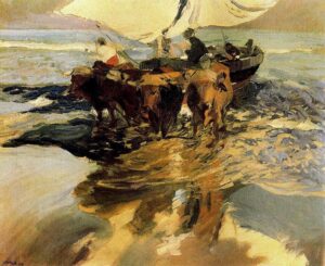 Dans l'espoir de la pêche par Joaquín Sorolla