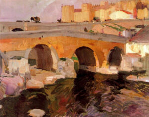 Le vieux Pont d'Avila par Joaquin Sorolla