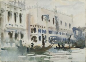 Depuis la gondole de John Singer Sargent
