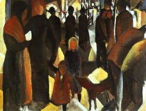Adieu par August Macke