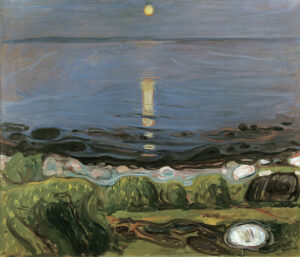 Nuit d'été sur la plage d'Edvard Munch