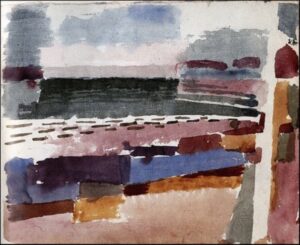 Plage à Saint-Germain, près de Tunis de Paul Klee