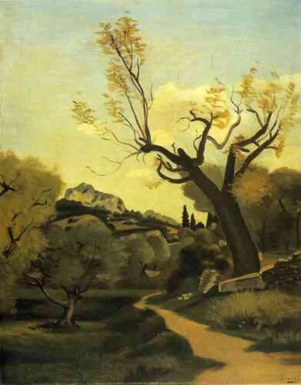 La route et l'arbre par André Derain