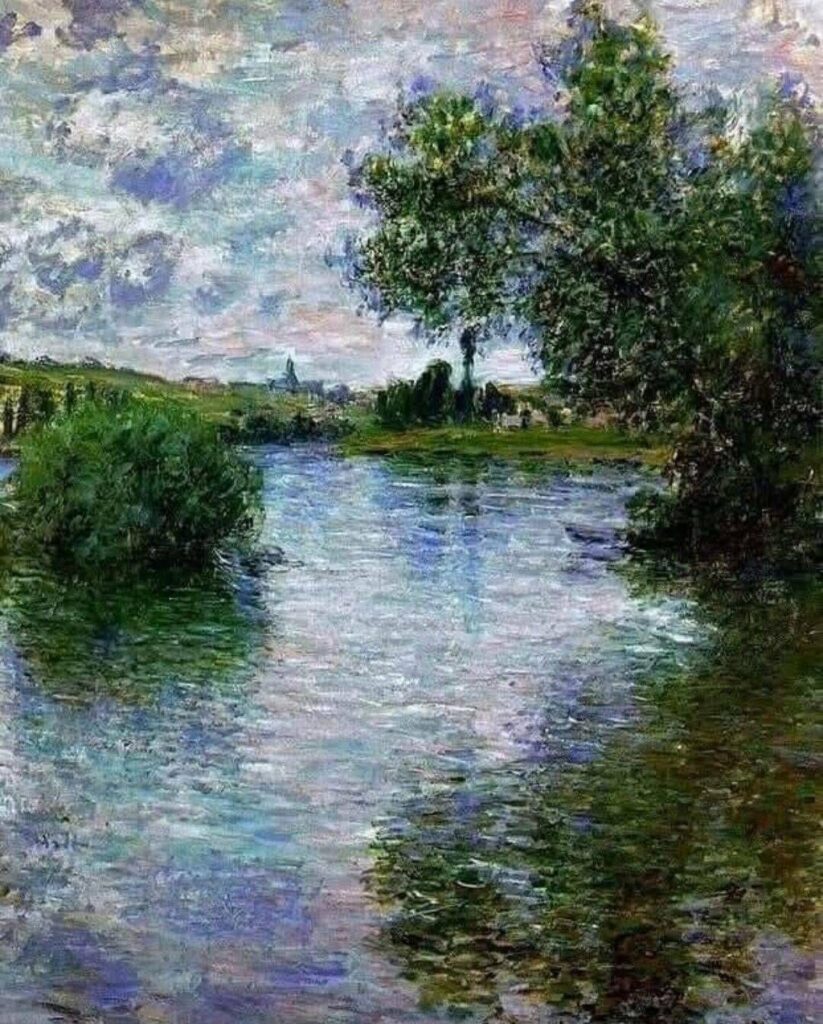 La Seine à Vétheuil de Monet