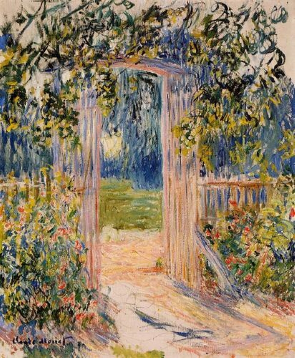 La porte du jardin par Claude Monet