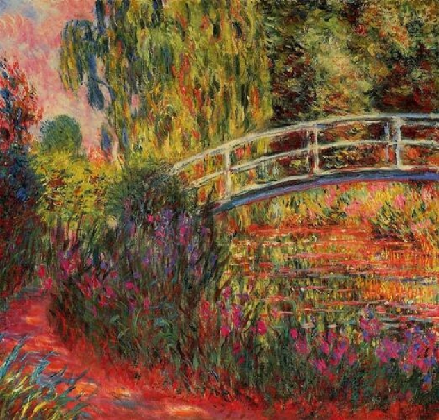Le Pont japonais sur le bassin aux nymphéas par Monet