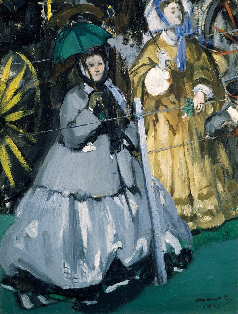 Femmes aux courses de Manet