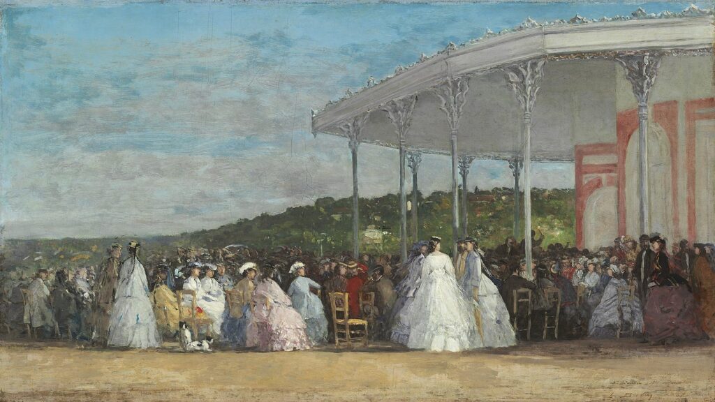 Concert au casino de Deauville par Eugène Boudin