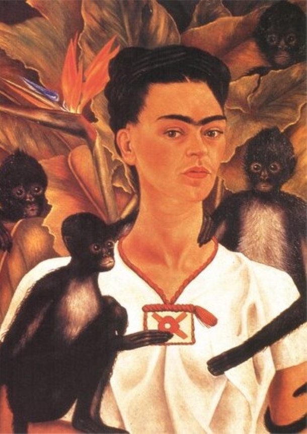 Autoportrait aux singes de Frida Kahlo