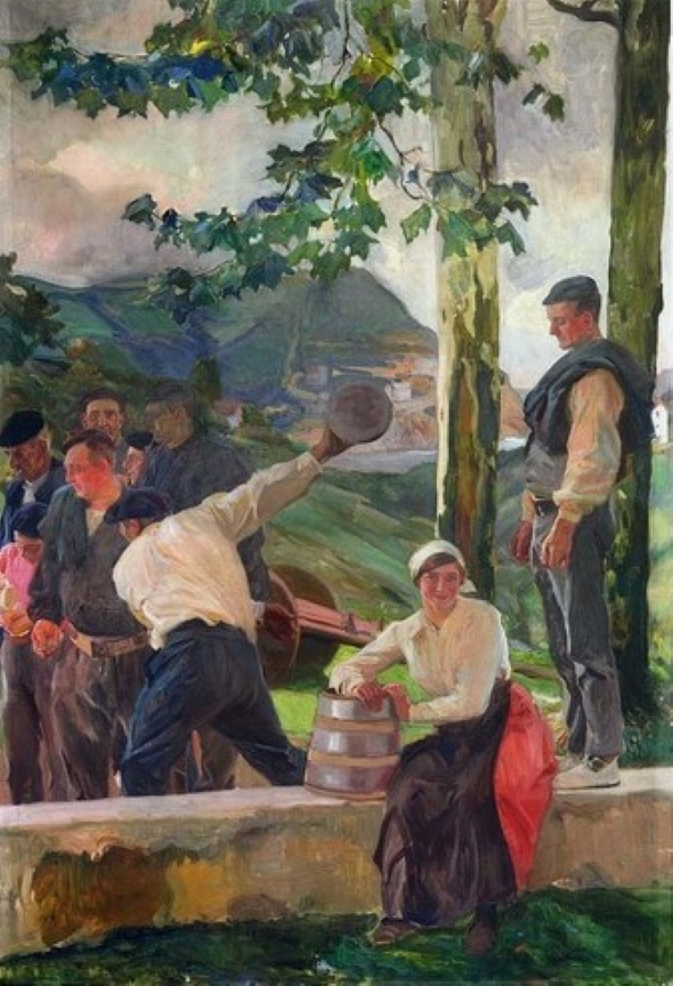 Jeu de quilles par Joaquin Sorolla