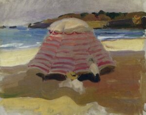 La plage de Biarritz par Joaquín Sorolla