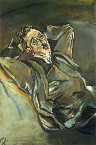 Albert Ehrenstein par Oska Kokoschka
