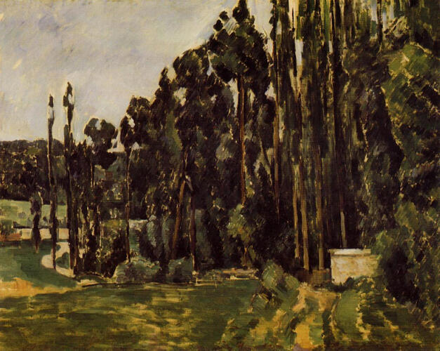 Peupliers par Cézanne