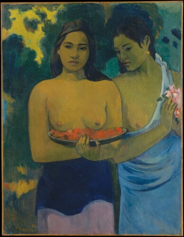 Deux Tahitiennes par Paul Gauguin