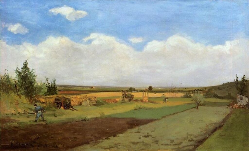 Travaillant la terre de Gauguin