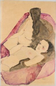Deux nus allongés d'Egon Schiele