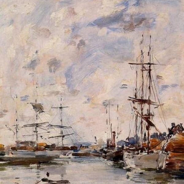 Le bassin de Deauville d'Eugène Boudin