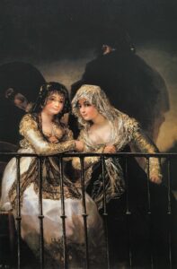 Majas sur un balcon de Goya